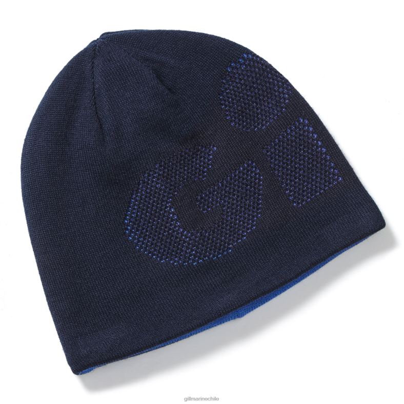 Gill Marine Chile - Gill Marine gorro de punto reversible 2LX44325 azul/azul marino