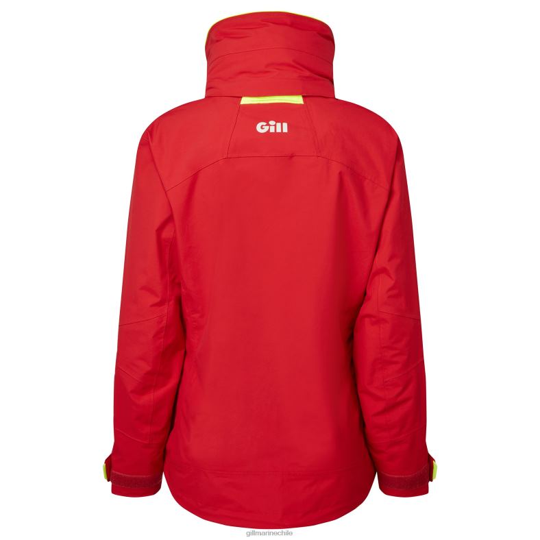 Gill Marine Chile - Gill Marine chaqueta costera os3 para mujer 2LX44441 rojo