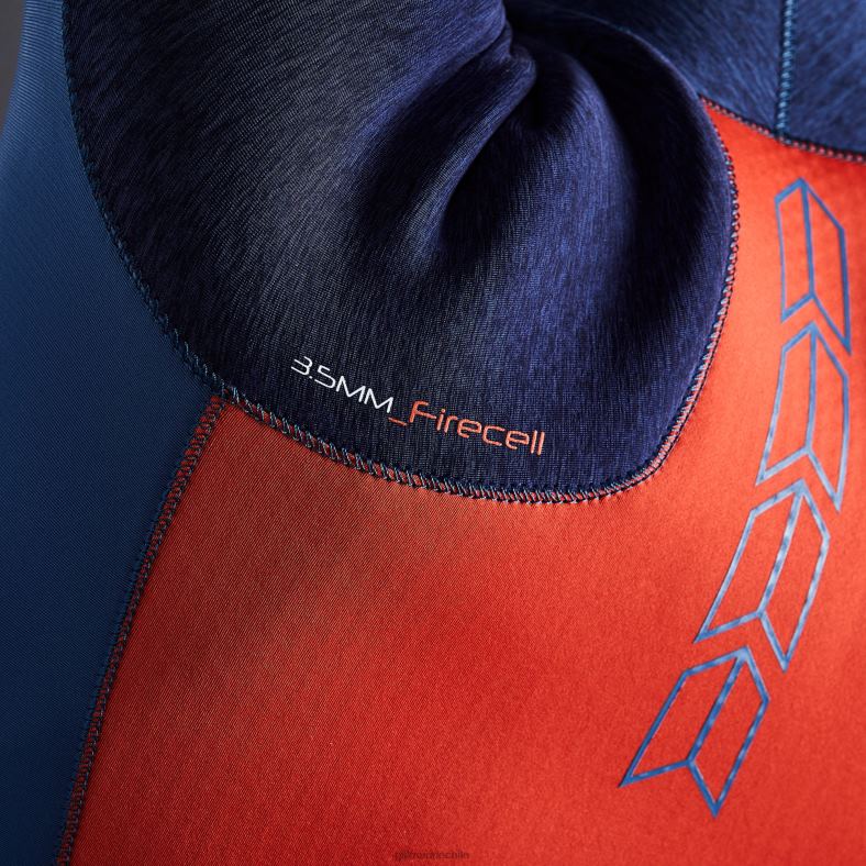 Gill Marine Clothing - Gill Marine parte superior de la celda de fuego de carrera 2LX44578 denim oscuro y naranja