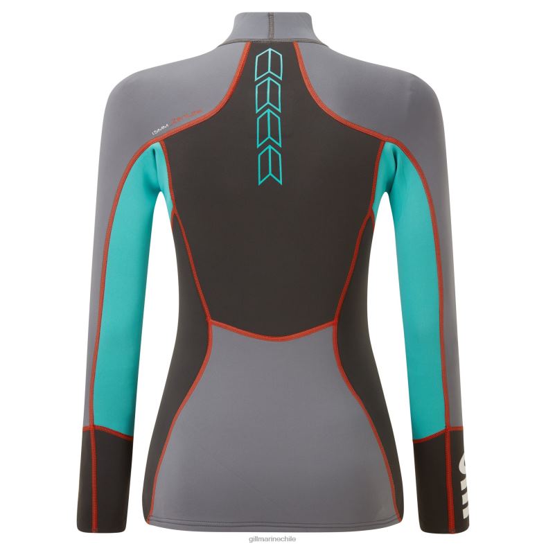 Gill Marine Clothing - Gill Marine top zenlite mujer 2LX44508 gris acero
