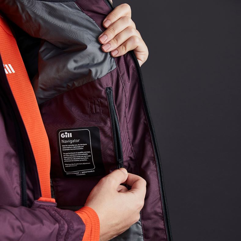 Gill Marine Clothing - Gill Marine chaqueta de navegador para mujer 2LX44480 higo
