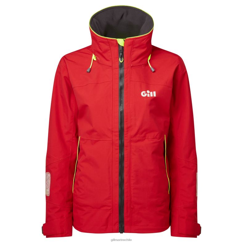Gill Marine Chile - Gill Marine chaqueta costera os3 para mujer 2LX44147 rojo