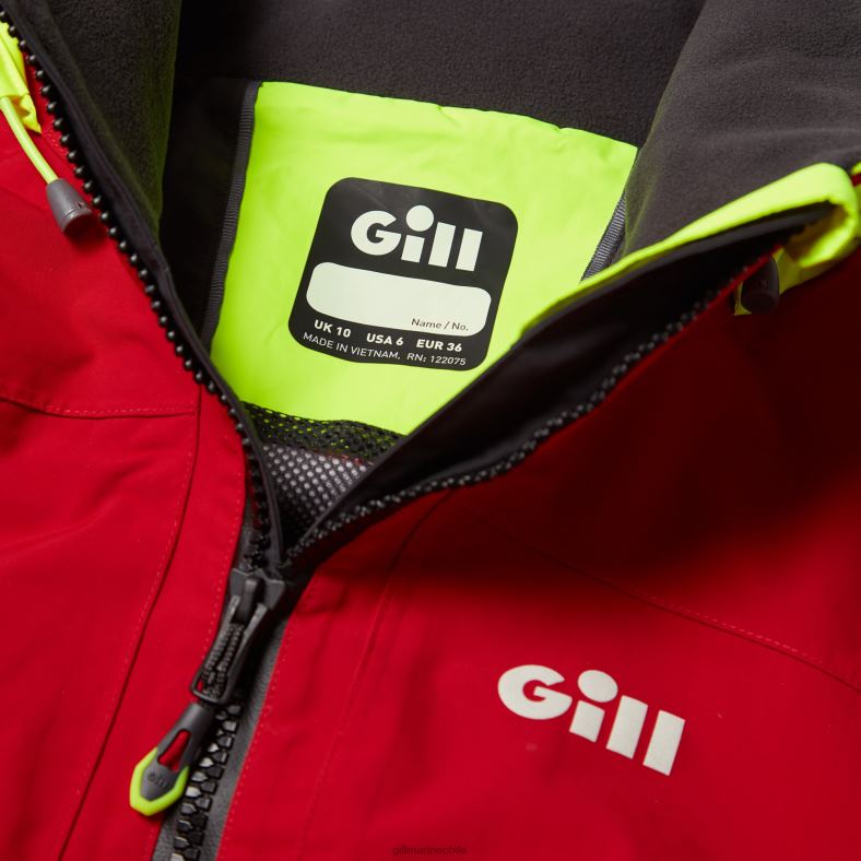 Gill Marine Chile - Gill Marine chaqueta costera os3 para mujer 2LX44147 rojo