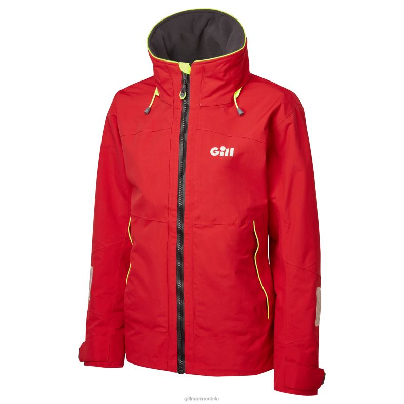 Gill Marine Chile - Gill Marine chaqueta costera os3 para mujer 2LX44147 rojo