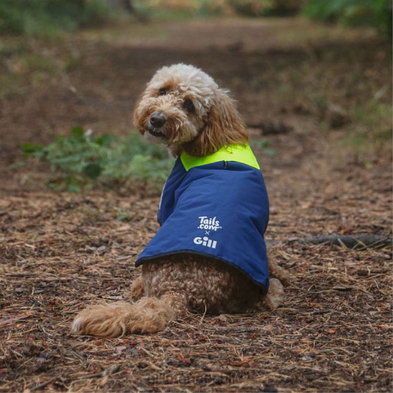 Gill Marine Clothing - Gill Marine tails.com x abrigo para perros branquiales 2LX4422 azul
