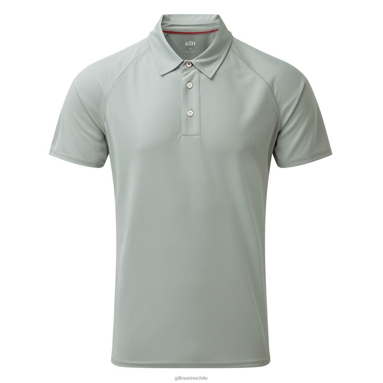 Gill Marine Clothing - Gill Marine polo uv tec para hombre 2LX44222 gris medio
