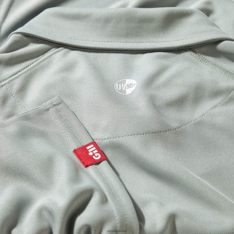 Gill Marine Clothing - Gill Marine polo uv tec para hombre 2LX44222 gris medio