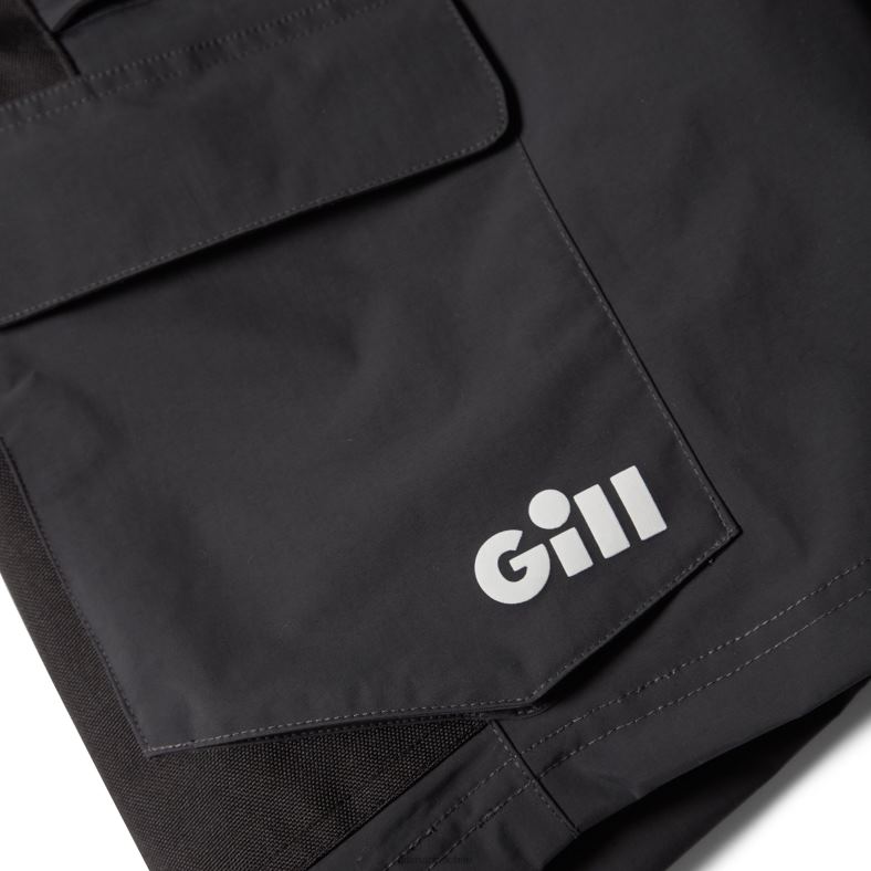 Gill Marine Clothing - Gill Marine pantalón corto costero os3 para hombre 2LX44456 grafito