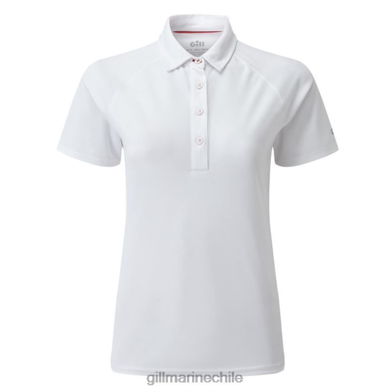 Gill Marine Chile - Gill Marine polo uv tec para mujer 2LX44509 blanco