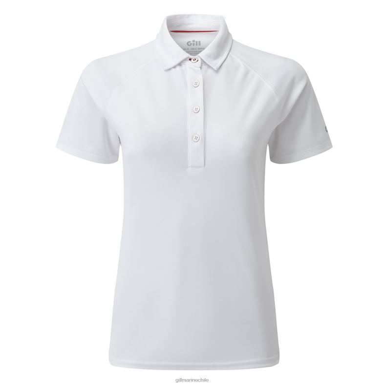 Gill Marine Chile - Gill Marine polo uv tec para mujer 2LX44509 blanco