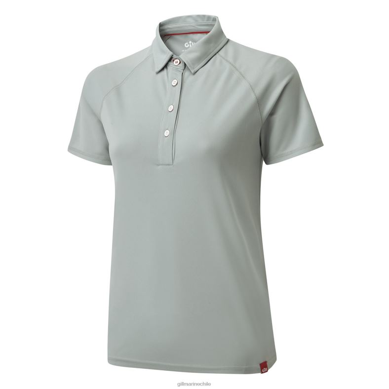 Gill Marine Clothing - Gill Marine polo uv tec para mujer 2LX44510 gris medio
