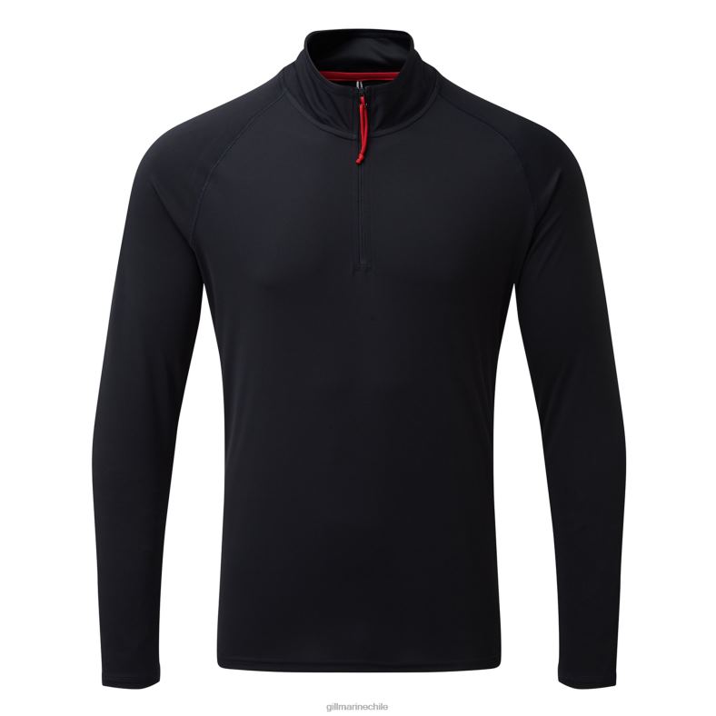 Gill Marine Chile - Gill Marine Camiseta con cremallera uv tec para hombre - manga larga 2LX44217 marina de guerra