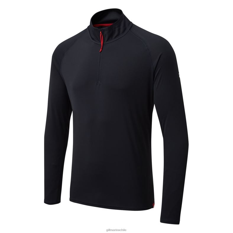 Gill Marine Chile - Gill Marine Camiseta con cremallera uv tec para hombre - manga larga 2LX44217 marina de guerra