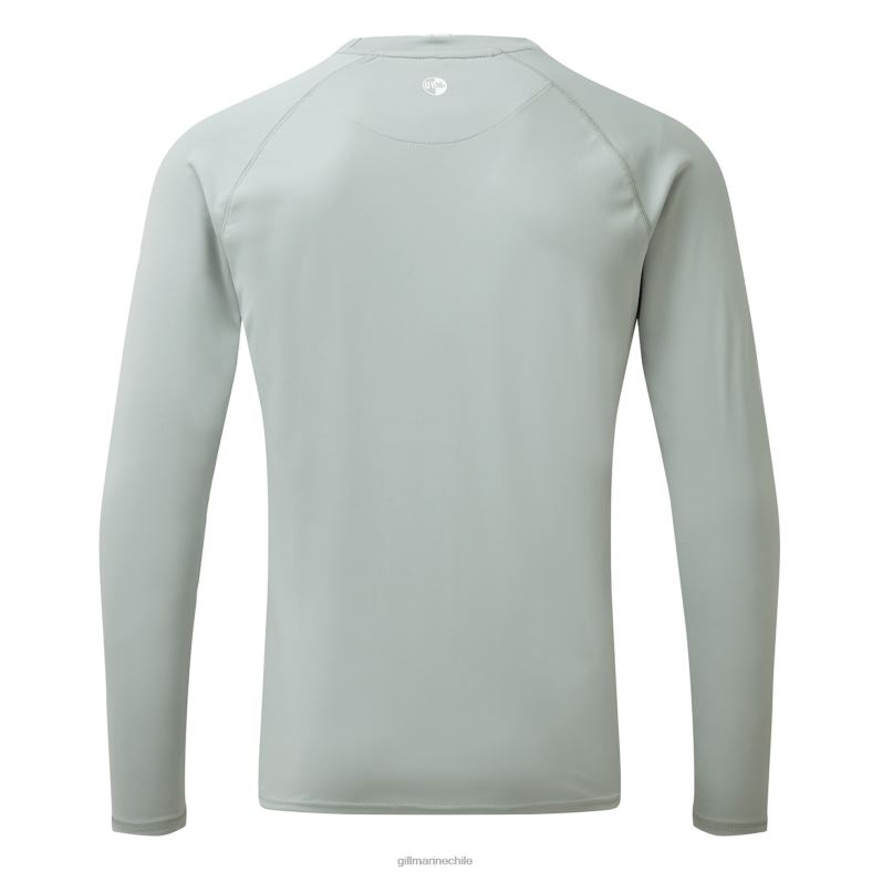 Gill Marine Chile - Gill Marine Camiseta uv tec para hombre - manga larga 2LX44131 gris medio