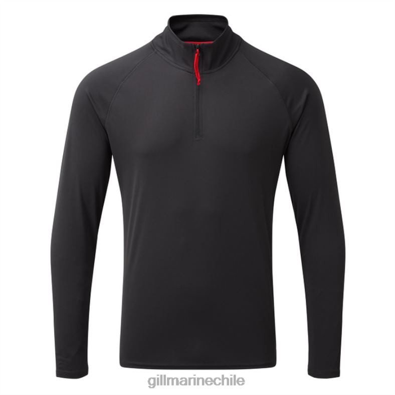 Gill Marine Chile - Gill Marine camiseta de manga larga con cremallera uv tec para hombre 2LX44553 carbón