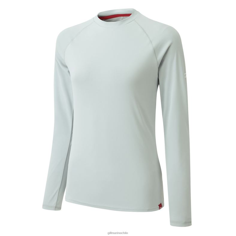 Gill Marine Chile - Gill Marine camiseta de manga larga uv tec para mujer 2LX44513 gris medio