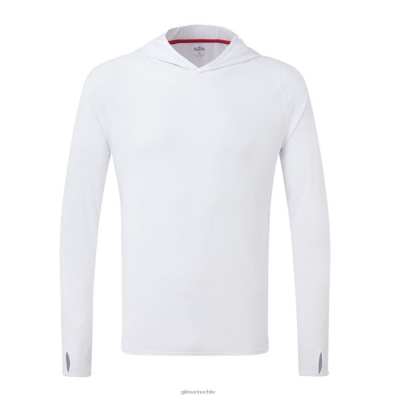 Gill Marine Chile - Gill Marine sudadera con capucha uv tec 2LX44541 blanco