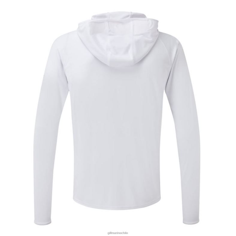 Gill Marine Chile - Gill Marine sudadera con capucha uv tec 2LX44541 blanco
