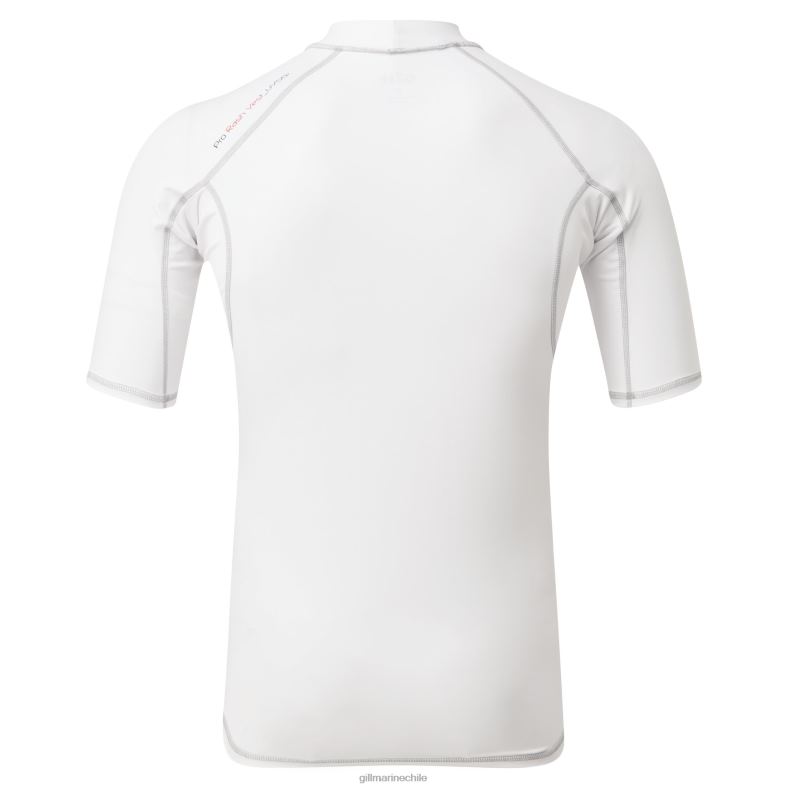 Gill Marine Clothing - Gill Marine Camiseta anti-lycras para hombre - manga corta 2LX44274 blanco