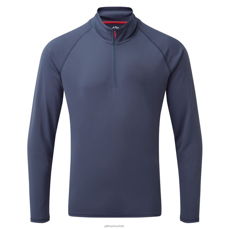Gill Marine Clothing - Gill Marine Camiseta con cremallera uv tec para hombre - manga larga 2LX44216 océano