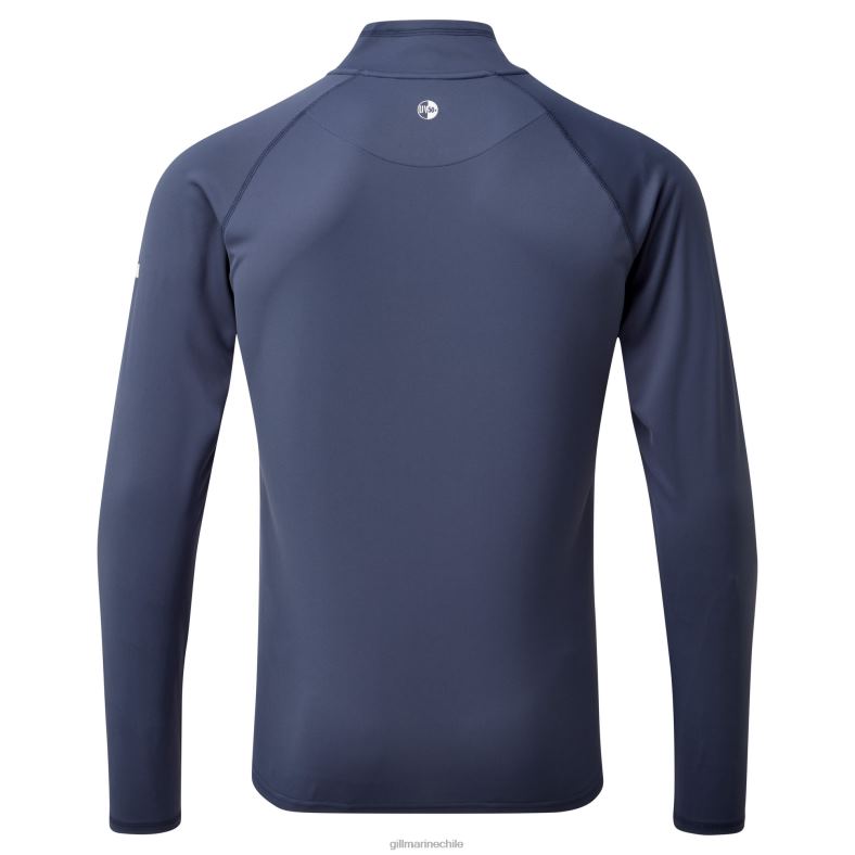 Gill Marine Clothing - Gill Marine Camiseta con cremallera uv tec para hombre - manga larga 2LX44216 océano