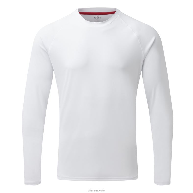Gill Marine Clothing - Gill Marine Camiseta uv tec para hombre - manga larga 2LX44128 blanco