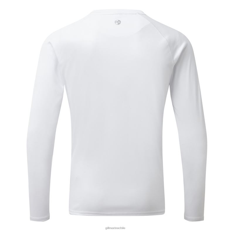 Gill Marine Clothing - Gill Marine Camiseta uv tec para hombre - manga larga 2LX44128 blanco