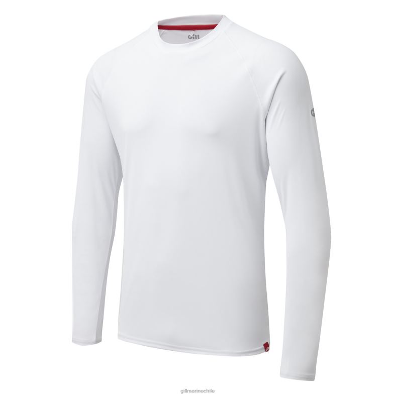 Gill Marine Clothing - Gill Marine Camiseta uv tec para hombre - manga larga 2LX44128 blanco