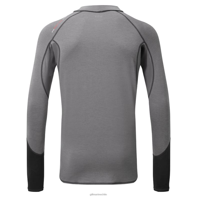 Gill Marine Clothing - Gill Marine Chaleco erupción eco pro para hombre - manga larga 2LX44142 mezcla gris