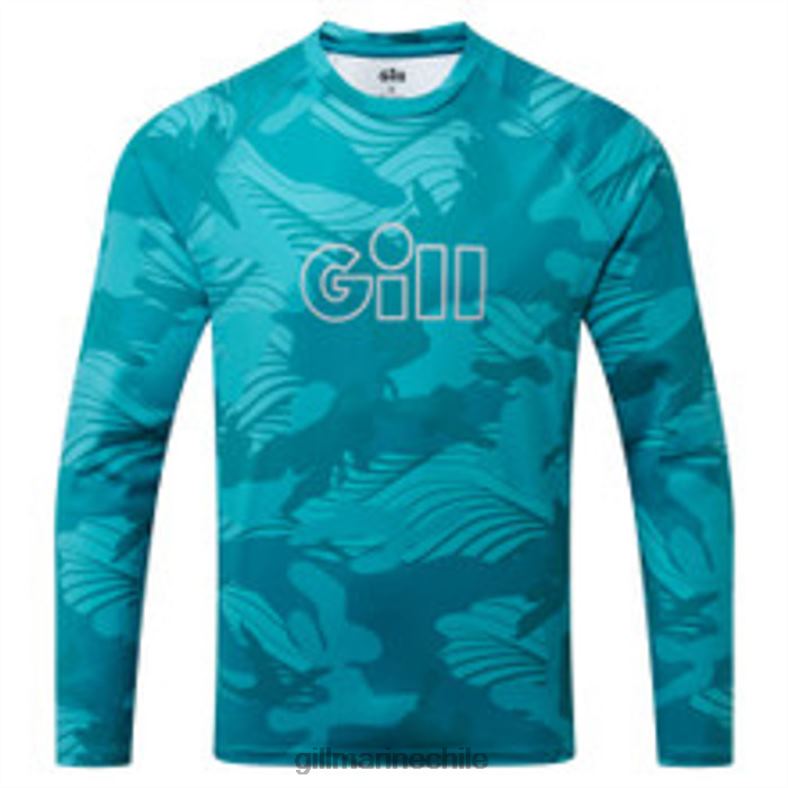 Gill Marine Clothing - Gill Marine Top de manga larga con estampado de camuflaje Xpel Tec 2LX4456 camuflaje de piscina