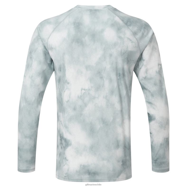 Gill Marine Clothing - Gill Marine Top de manga larga en glaciar/hielo xpel tec 2LX4458 camuflaje glaciar