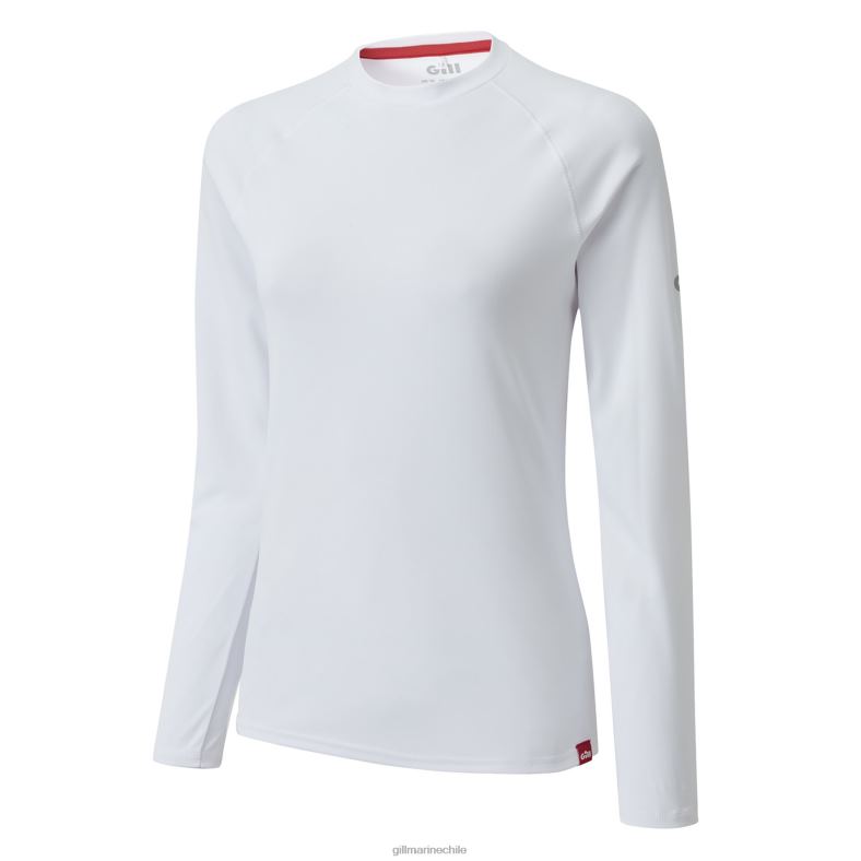 Gill Marine Clothing - Gill Marine camiseta de manga larga uv tec para mujer 2LX44512 blanco