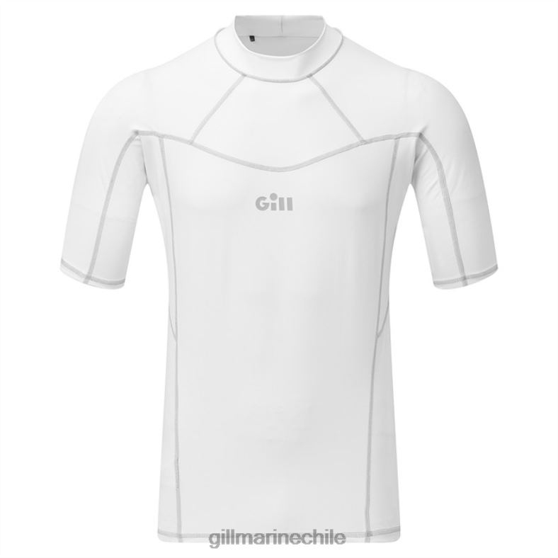 Gill Marine Clothing - Gill Marine chaleco pro sarpullido de manga corta para hombre 2LX44588 blanco