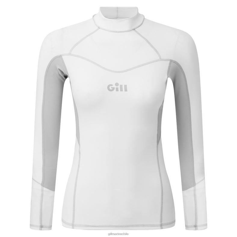 Gill Marine Clothing - Gill Marine chaleco pro sarpullido de manga larga para mujer 2LX44506 blanco