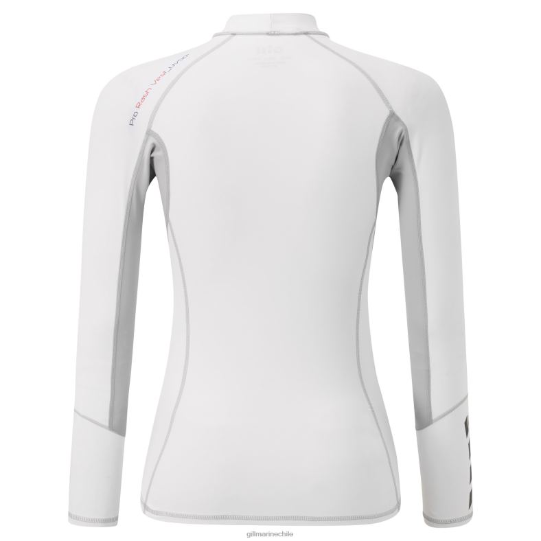 Gill Marine Clothing - Gill Marine chaleco pro sarpullido de manga larga para mujer 2LX44506 blanco