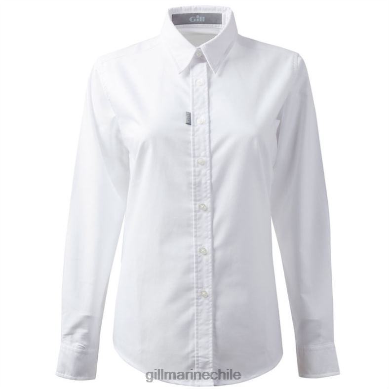 Gill Marine Chile - Gill Marine camisa oxford de manga larga para mujer 2LX44299 blanco