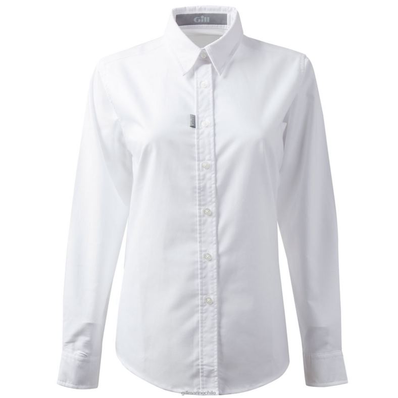 Gill Marine Chile - Gill Marine camisa oxford de manga larga para mujer 2LX44299 blanco