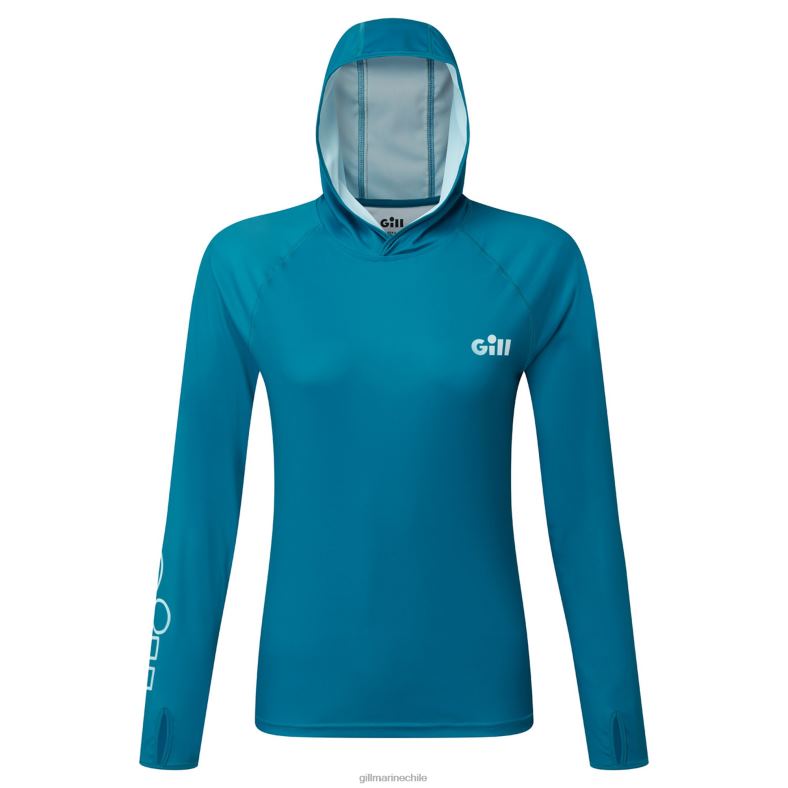 Gill Marine Chile - Gill Marine sudadera con capucha xpel tec para mujer 2LX44413 piscina azul