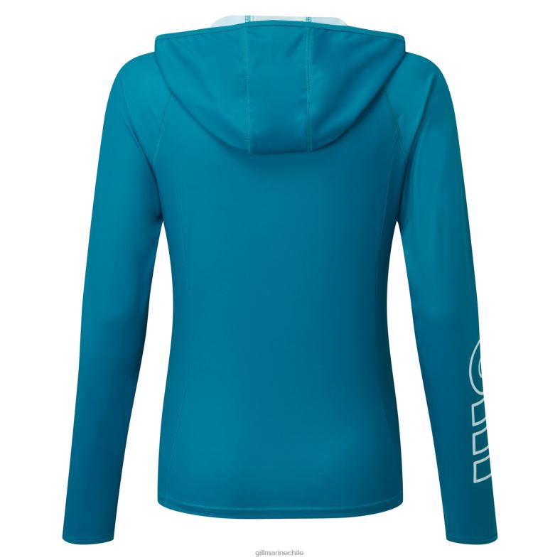 Gill Marine Chile - Gill Marine sudadera con capucha xpel tec para mujer 2LX44413 piscina azul
