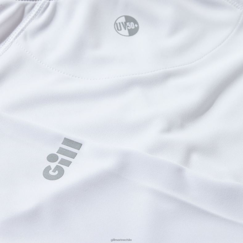 Gill Marine Clothing - Gill Marine Camiseta con cremallera uv tec para mujer - manga larga 2LX44202 blanco