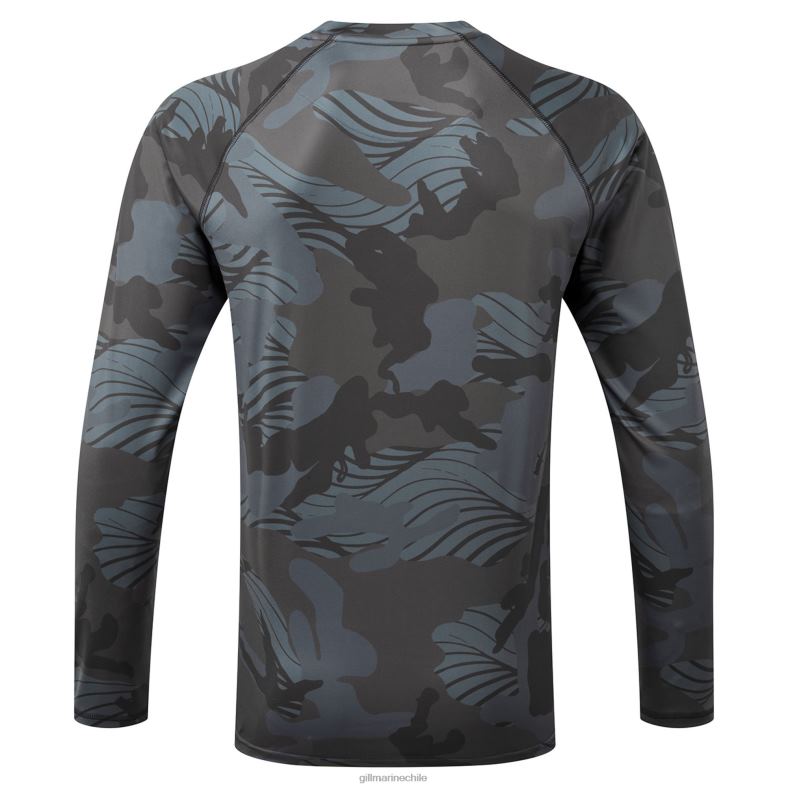 Gill Marine Clothing - Gill Marine Top de manga larga con estampado de camuflaje Xpel Tec 2LX44404 camuflaje sombra