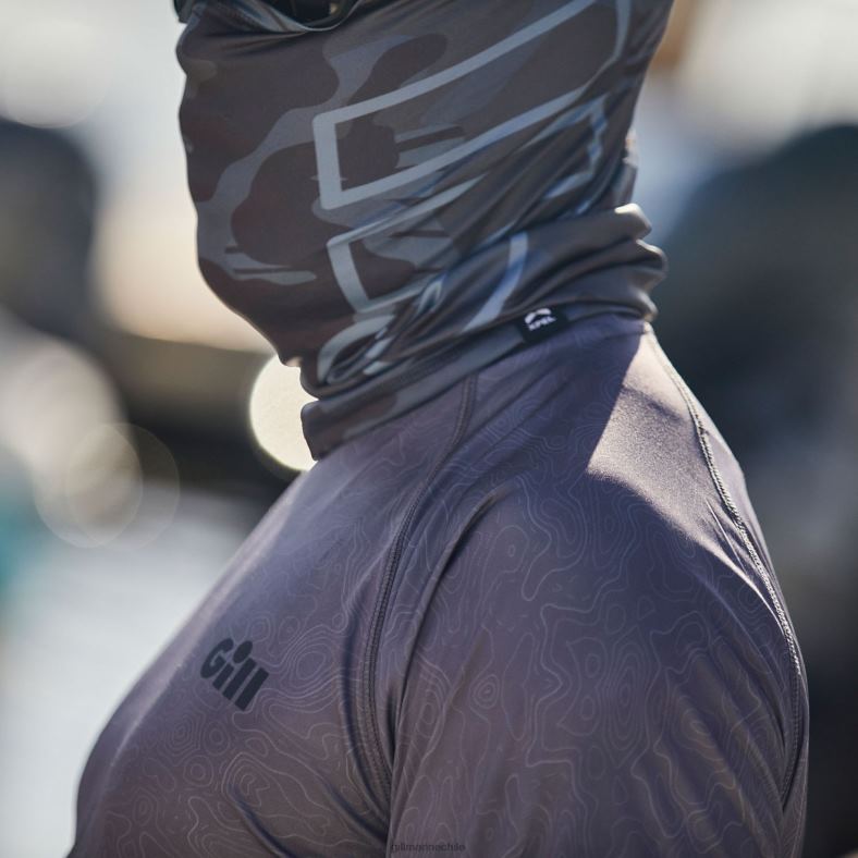 Gill Marine Clothing - Gill Marine Top de manga larga con estampado de camuflaje peltre xpel tec 2LX44398