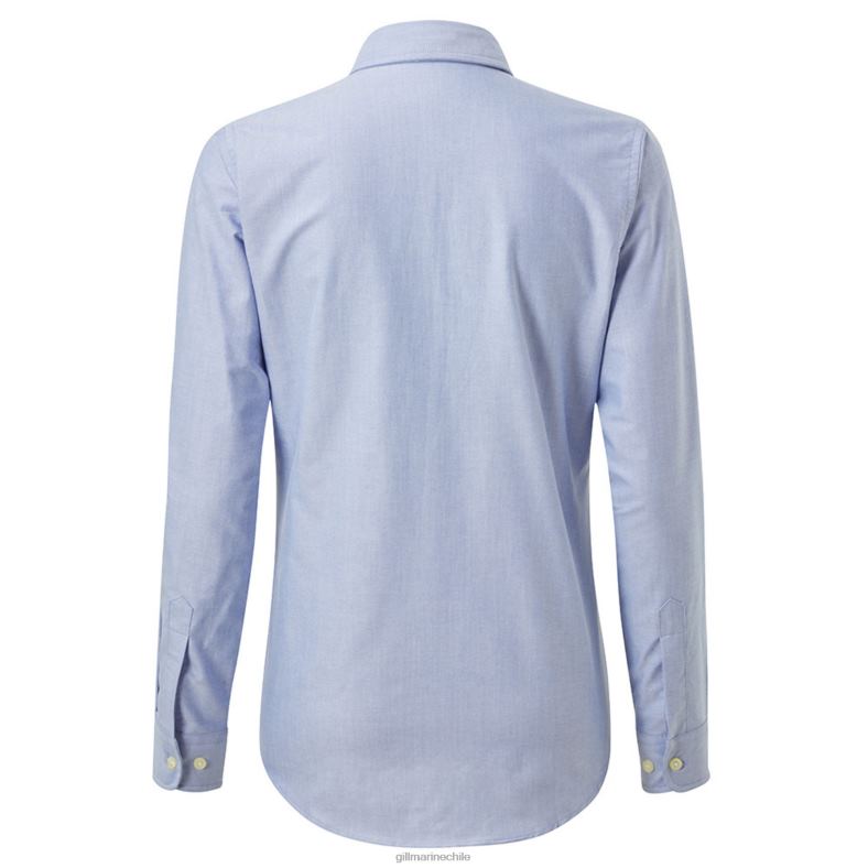 Gill Marine Clothing - Gill Marine camisa oxford de manga larga para mujer 2LX44298 azul