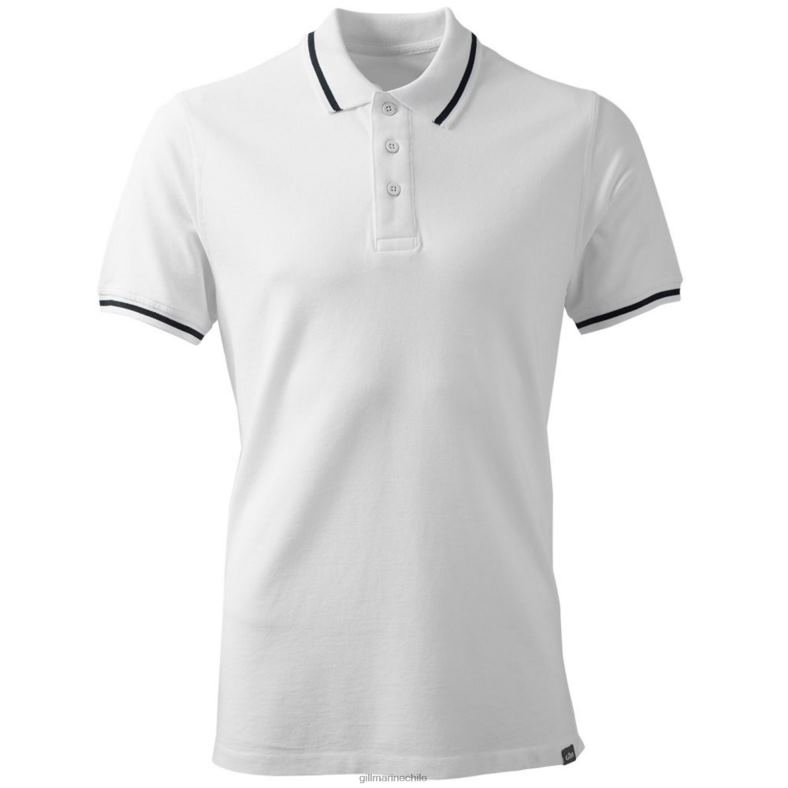 Gill Marine Clothing - Gill Marine polo de tripulación para hombre 2LX44250 blanco