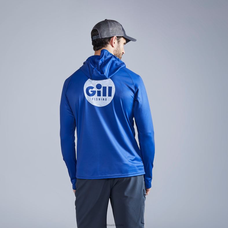 Gill Marine Clothing - Gill Marine sudadera con capucha xpel tec con logo en la espalda 2LX44406