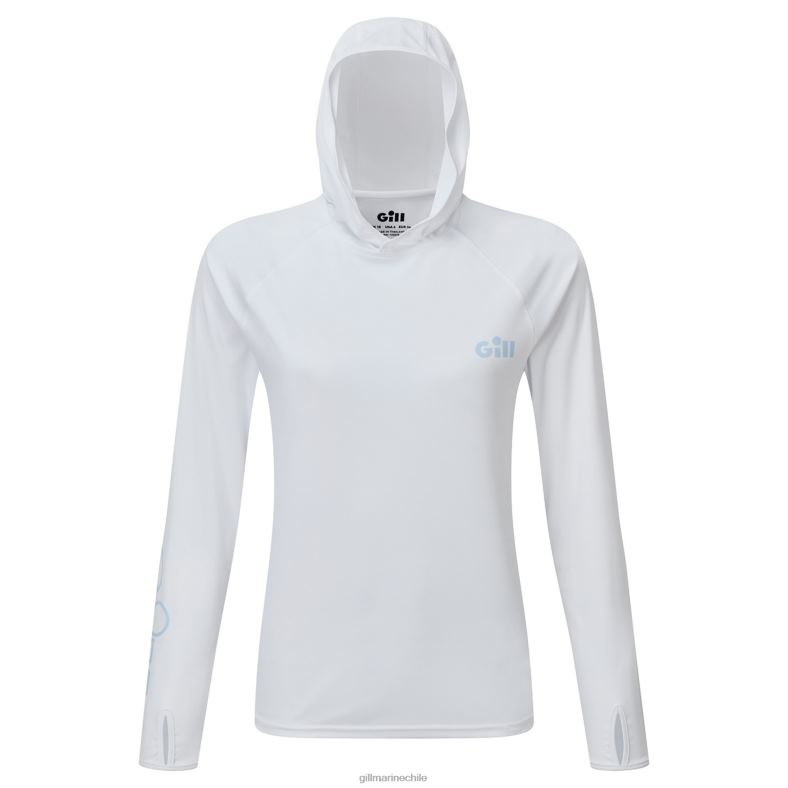Gill Marine Clothing - Gill Marine sudadera con capucha xpel tec para mujer 2LX44414 blanco