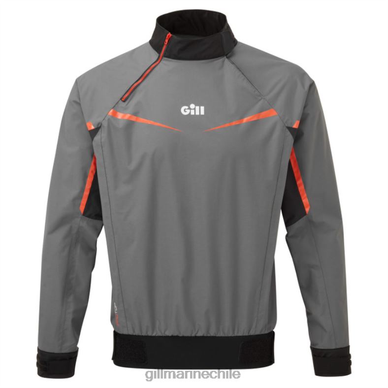 Gill Marine Chile - Gill Marine camiseta profesional para hombre 2LX44537 gris acero