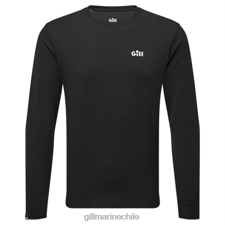 Gill Marine Chile - Gill Marine Camiseta holcombe para hombre - manga larga 2LX44321 negro
