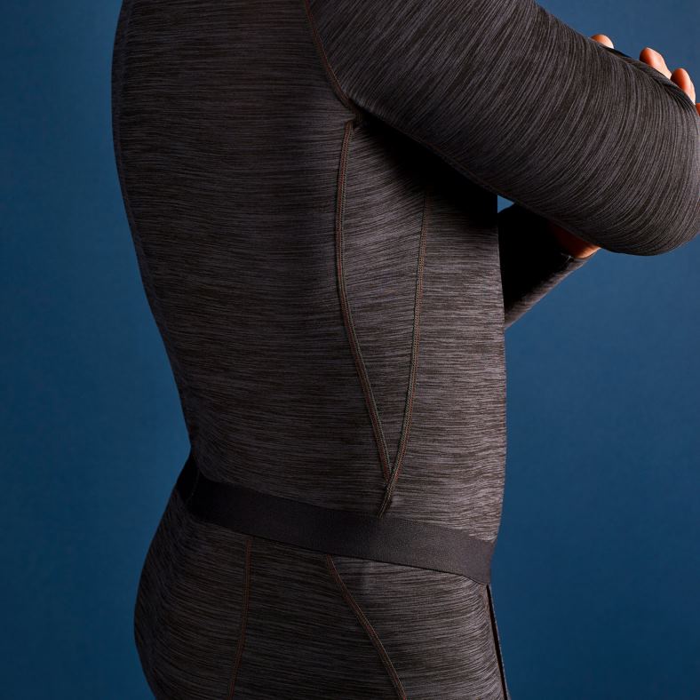 Gill Marine Chile - Gill Marine cuello redondo para hombre - manga larga 2LX44317 ceniza