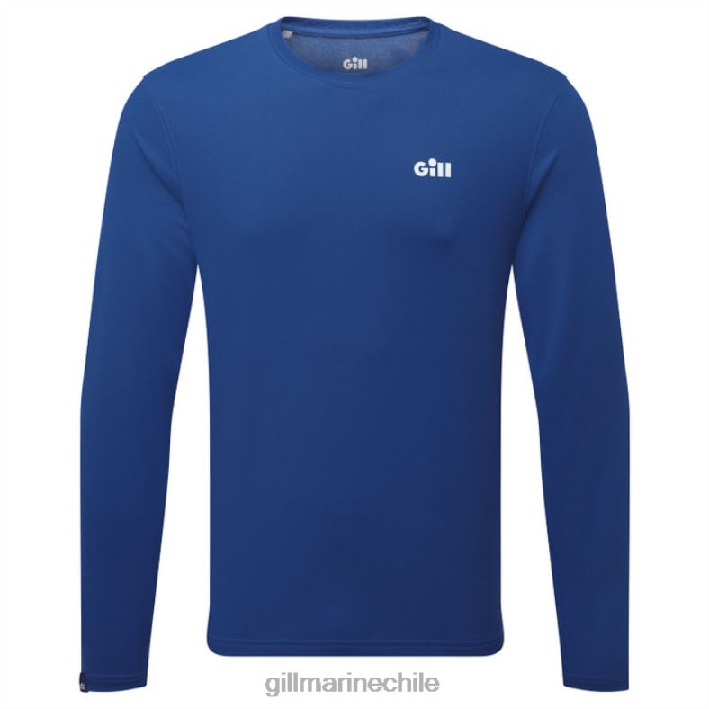 Gill Marine Clothing - Gill Marine Camiseta holcombe para hombre - manga larga 2LX44320 azul atlántico